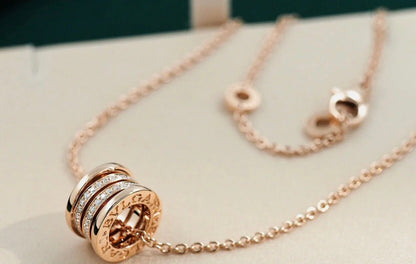 [BIJOUX]ZERO 1 PINK GOLD DIAMOND NECKLACE