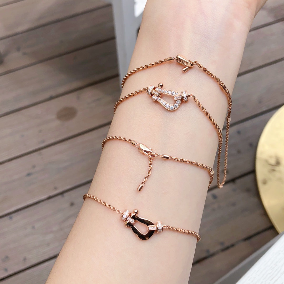 [BIJOUX]FORCE 10 PINK GOLD DIAMOND NECKLACE