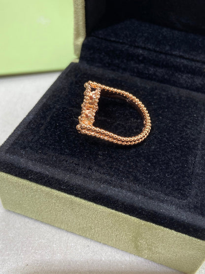 [BIJOUX]CLOVER RIVERSIBLE PINK GOLD RING