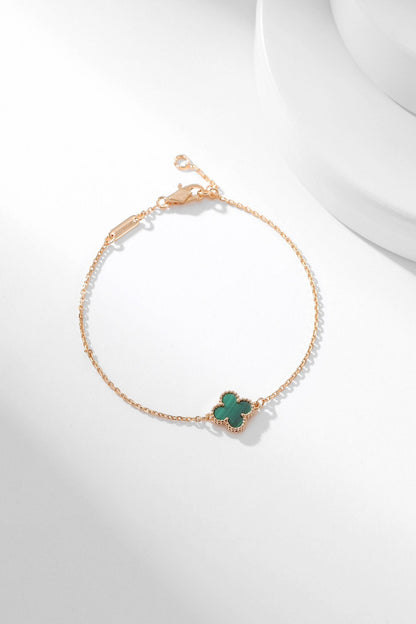 [BIJOUX]CLOVER BRACELET MALACHITE 1 MOTIF