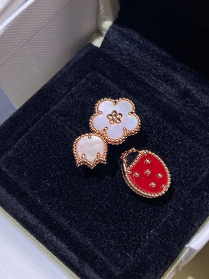 [BIJOUX]LUCKY 3 MOTIF ROSE GOLD RING