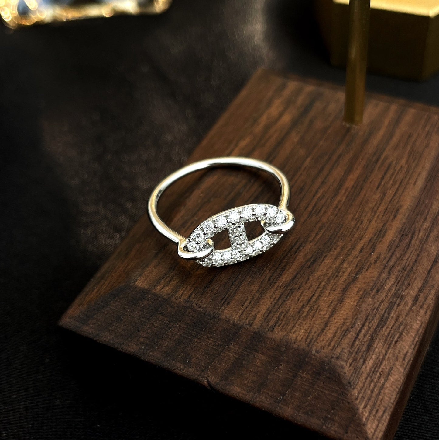 [BIJOUX]BAGUE RONDE PETITE ARGENT DIAMANT