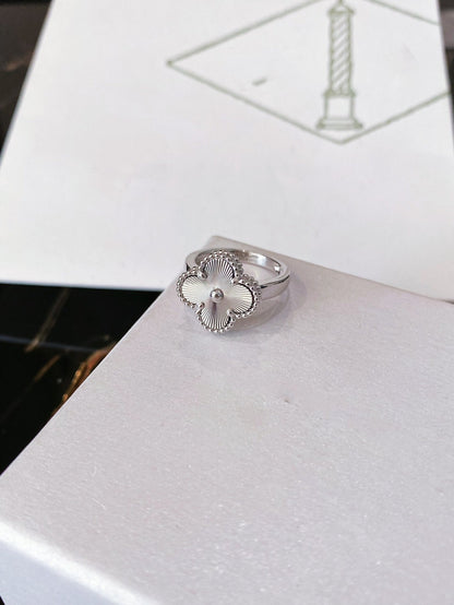[BIJOUX]CLOVER SILVER RING