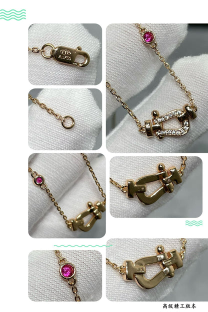 [BIJOUX]フォース10 ダイヤモンド ピンクゴールドネックレス