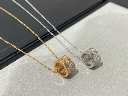 [BIJOUX]LIENS EVIDENCE DIAMOND PAVED NECKLACE