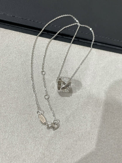 [BIJOUX]LIENS EVIDENCE DIAMOND PAVED NECKLACE