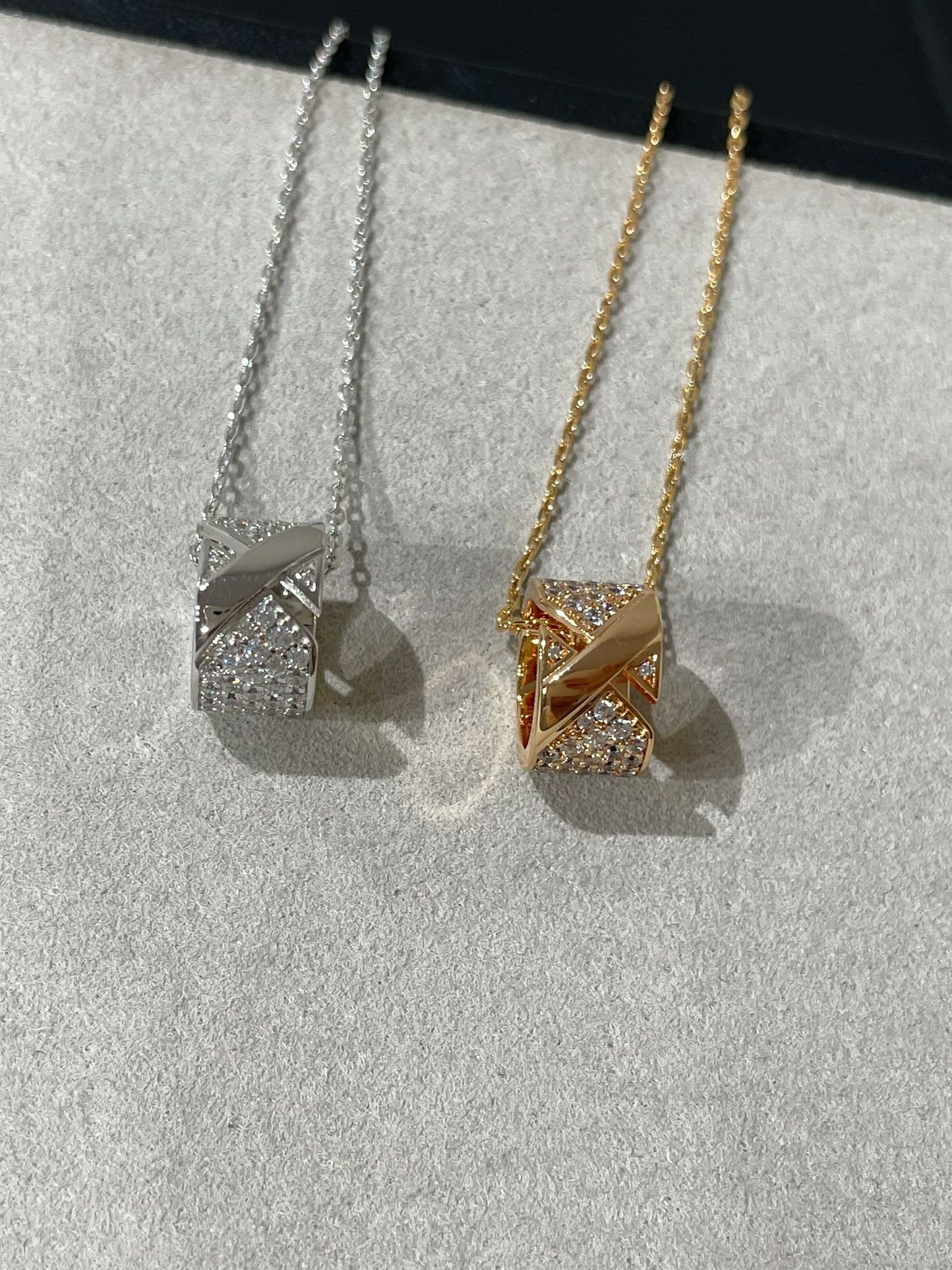 [BIJOUX]LIENS EVIDENCE DIAMOND PAVED NECKLACE