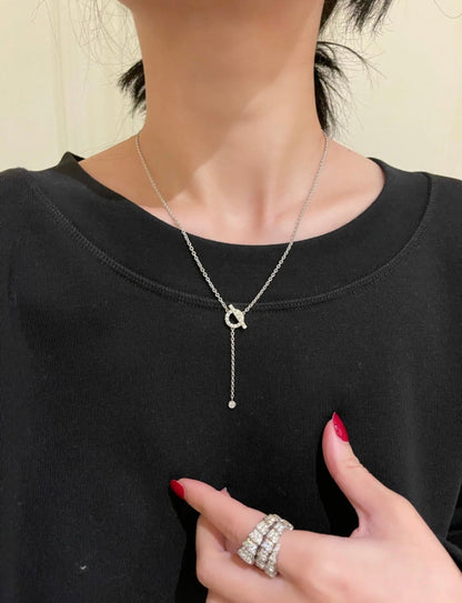 [BIJOUX]フィネスシルバーダイヤモンドネックレス