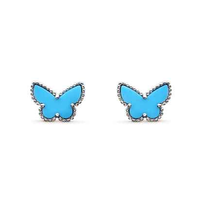 [BIJOUX]BUTTERFLY TURQUOISE EARRINGS SILVER