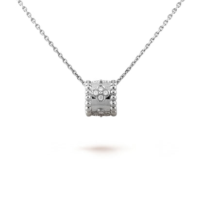 [BIJOUX]PERLEE PEDANT SIVLER DIAMOND NECKLACE