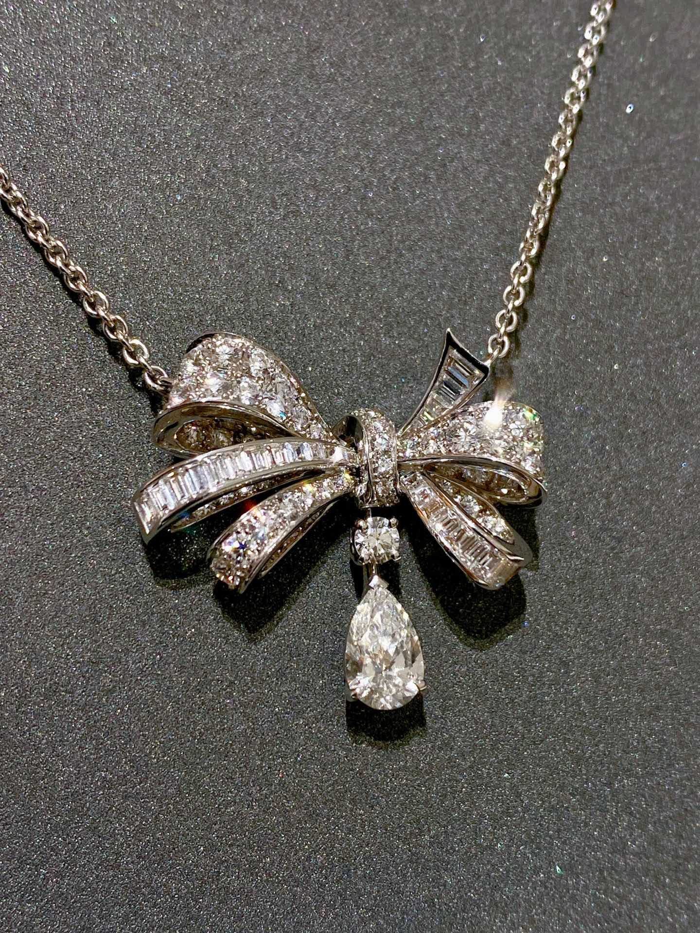 [NEW]TILDA BOW NECKLACE SILVER