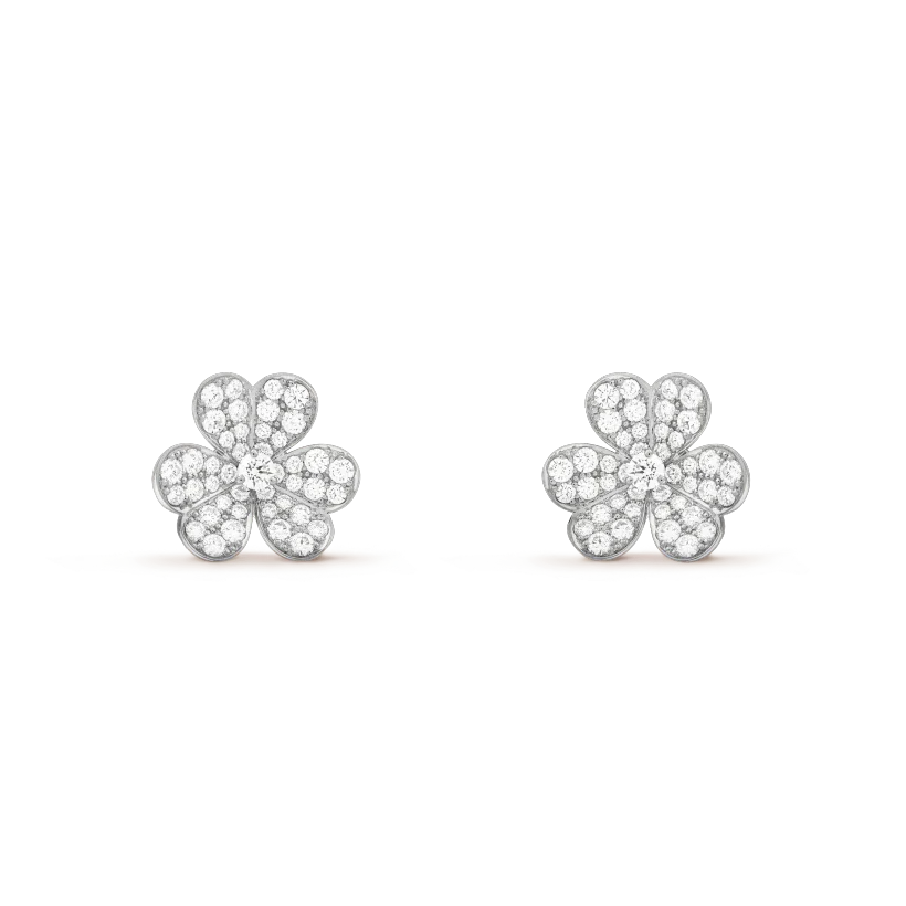 [BIJOUX]CLOVER COMOS DIAMOND EARRINGS SILVER