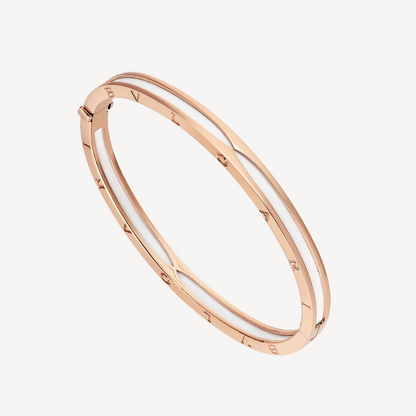 [BIJOUX]ZERO 1 PINK GOLD WITH WHITE CERAMIC BRACELET