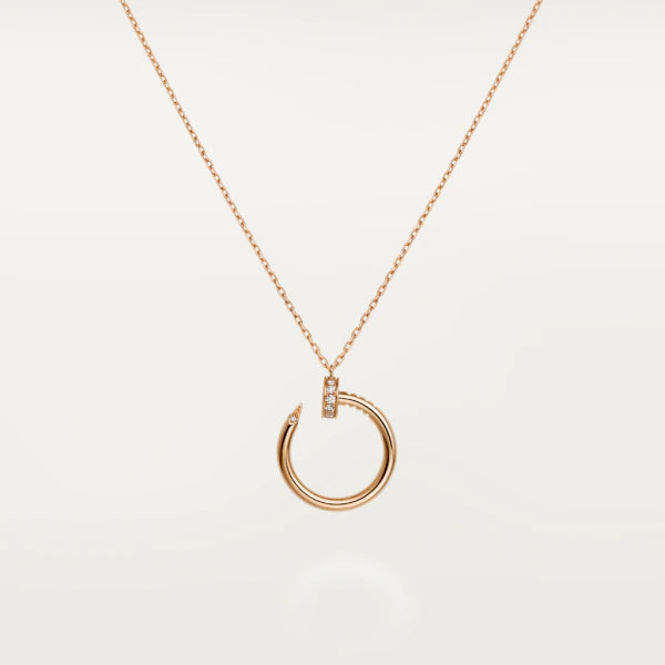 [BIJOUX]COLLIER JUSTE OR ROSE