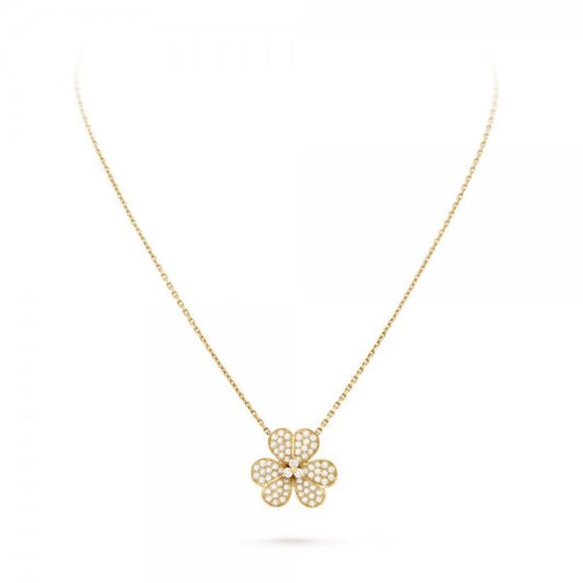 [BIJOUX]FLOWER DIAMOND NECKLACE