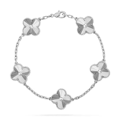 [BIJOUX]CLOVER SILVER 5 MOTIFS BRACELET