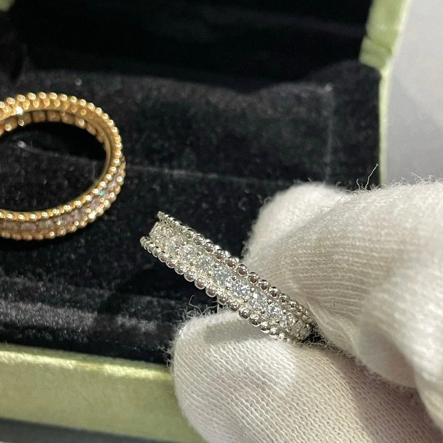 [BIJOUX]PERLEE DIAMOND ROSE GOLD RING