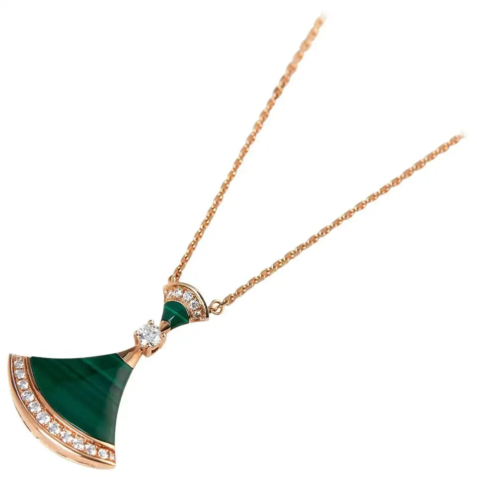 [BIJOUX]DREAM NECKLACE MALACHITE DIAMOND