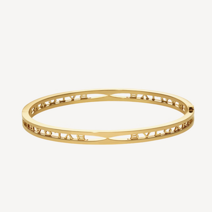 [BIJOUX]ZERO 1 SPIRAL LOGO GOLD BRACELET