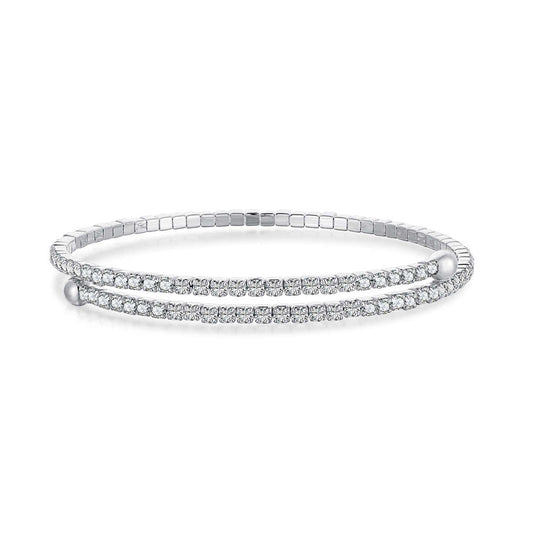 [Goodv]Row of Diamonds Round Fashion Bracelet