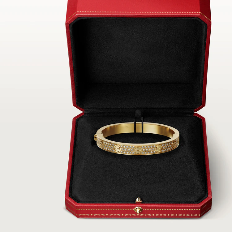 [BIJOUX]LOVE BRACELET 6.1MM DIAMOND-PAVED