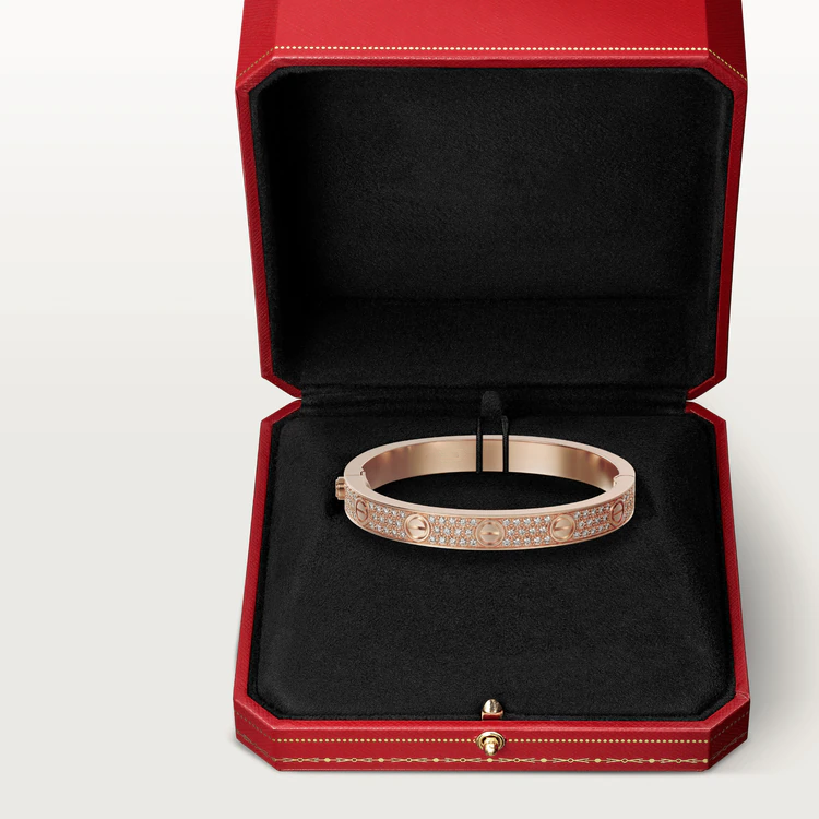 [BIJOUX]LOVE BRACELET 6.1MM DIAMOND-PAVED