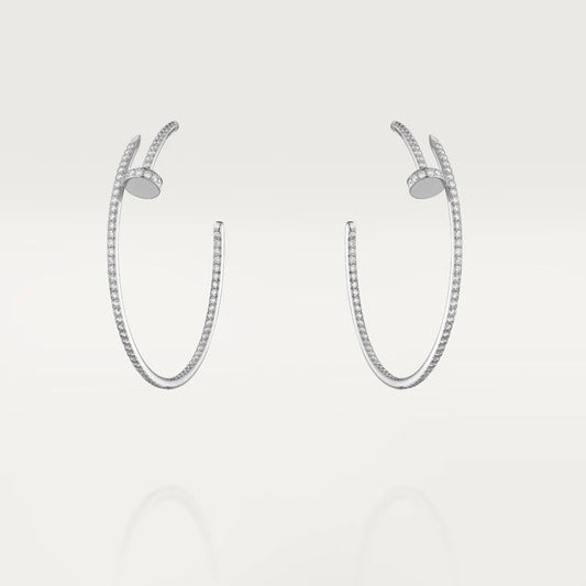 [BIJOUX]JUSTE EARRINGS FULL DIAMONDS 1.8MM