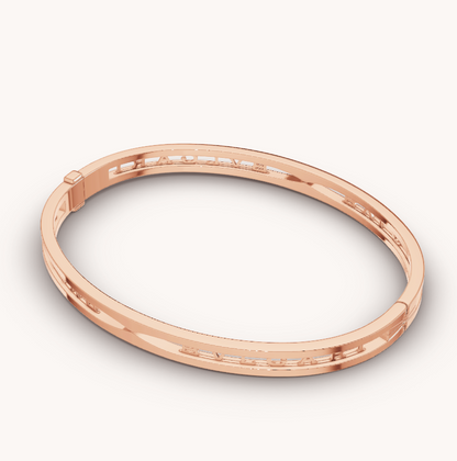 [BIJOUX]ZERO 1 SPIRAL LOGO PINK GOLD BRACELET