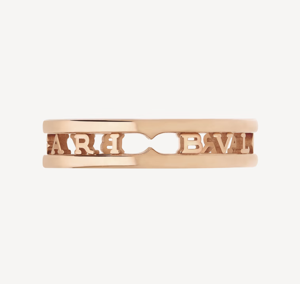 [BIJOUX]ZERO 1 ONE-BAND WITH OPENWORK LOGO SPIRAL RING