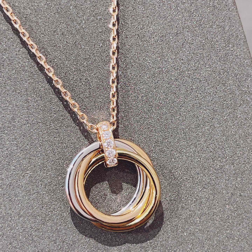 [BIJOUX]トリニティネックレス ゴールド ダイヤモンド