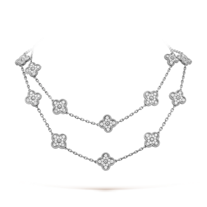 [BIJOUX]CLOVER 20 MOTIFS DIAMOND SILVER