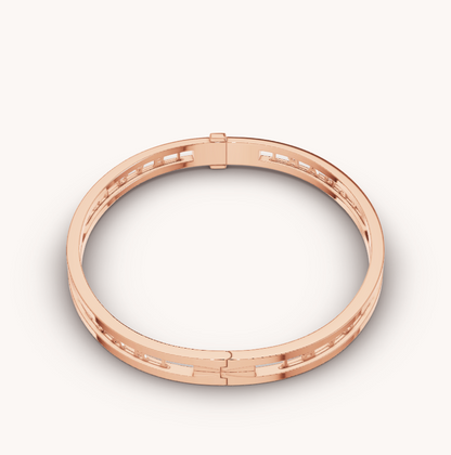 [BIJOUX]ZERO 1 SPIRAL LOGO PINK GOLD BRACELET