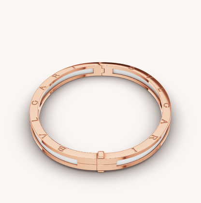 [BIJOUX]ZERO 1 PINK GOLD WITH WHITE CERAMIC BRACELET