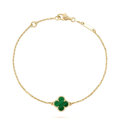 [BIJOUX]CLOVER BRACELET MALACHITE 1 MOTIF