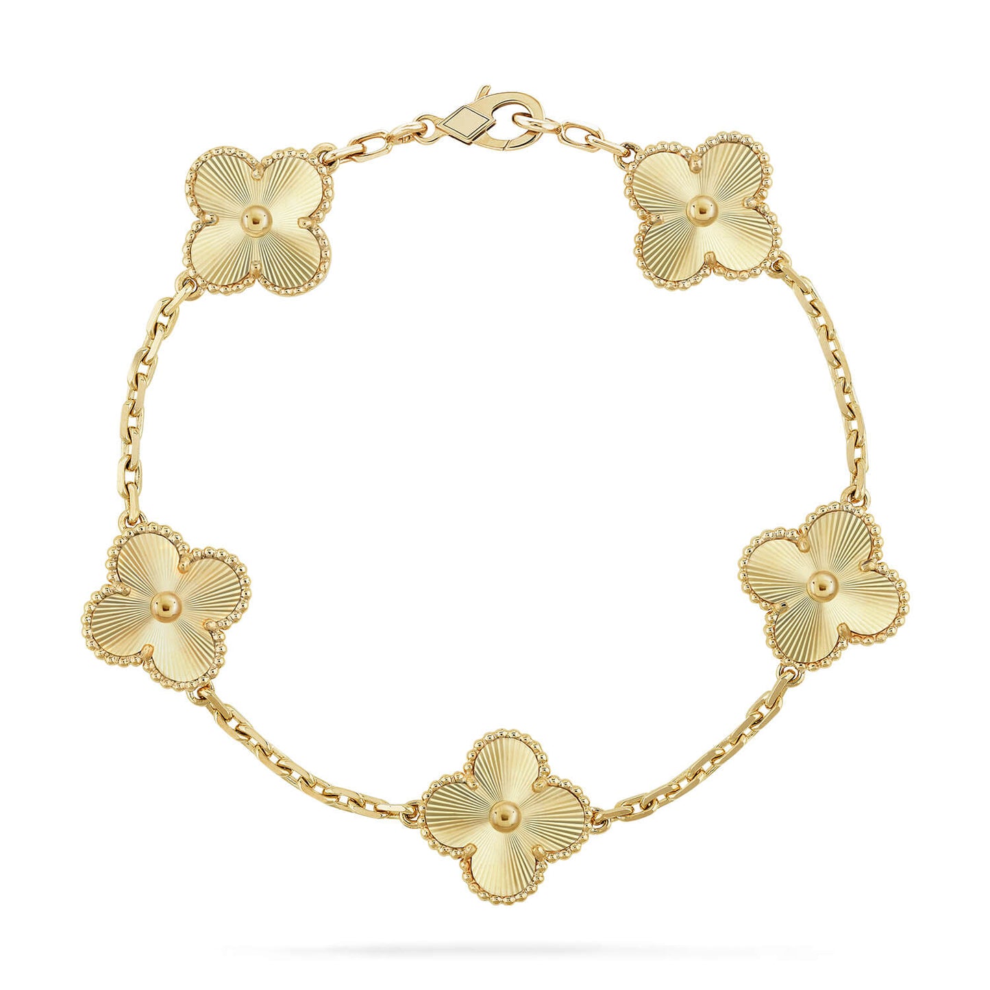 [BIJOUX]CLOVER 5 FLOWERS LASER BRACELET