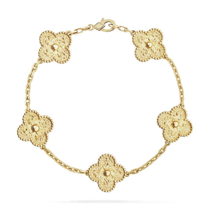 [BIJOUX]CLOVER 5 MOTIFS BRONZING BRACELET