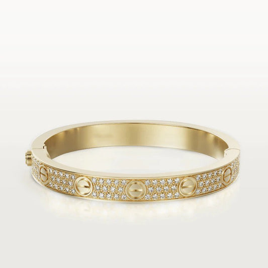 [BIJOUX]LOVE BRACELET 6.1MM DIAMOND-PAVED