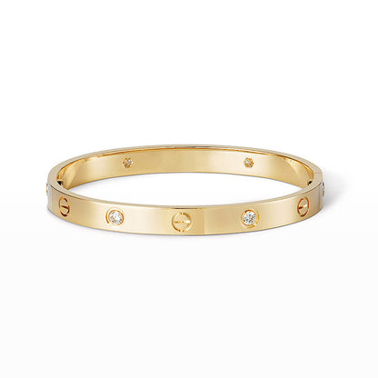 [BIJOUX]LOVE BRACELET 6.1MM 4 DIAMONDS