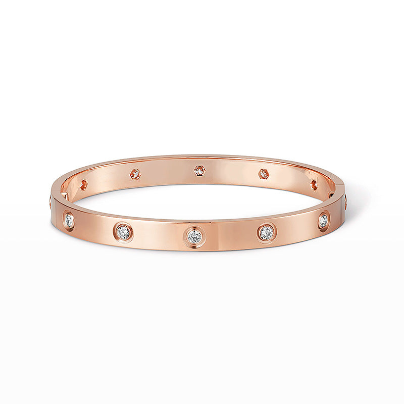 [BIJOUX]LOVE BRACELET 6.1MM 10 DIAMONDS