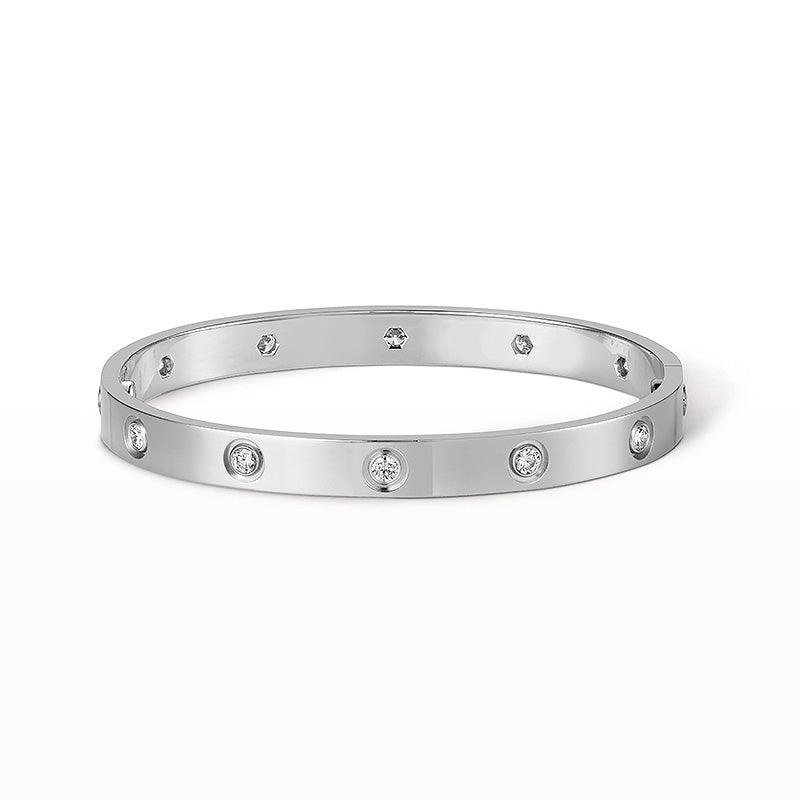 [BIJOUX]LOVE BRACELET 6.1MM 10 DIAMONDS