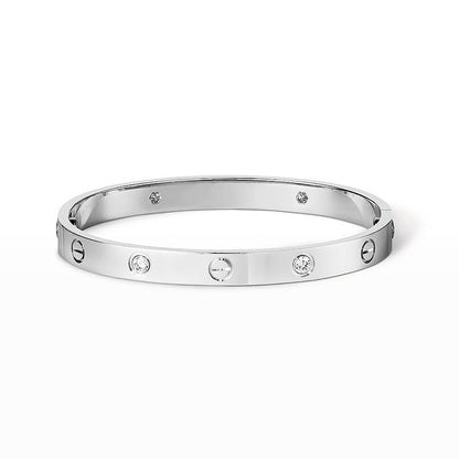 [BIJOUX]LOVE BRACELET 6.1MM 4 DIAMONDS