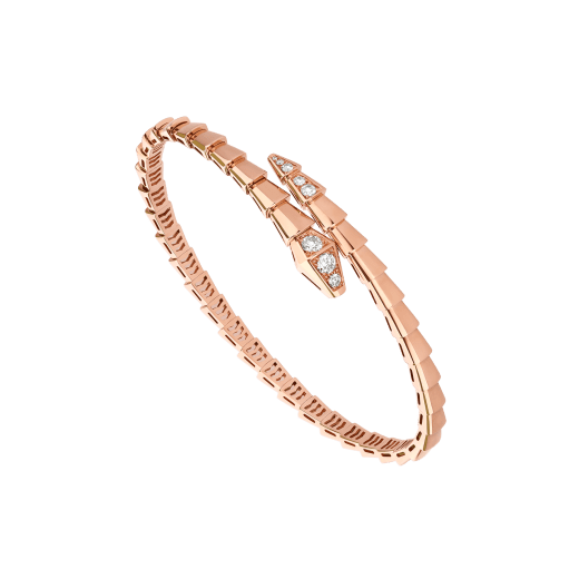 [BIJOUX]SERPENTI BRACELET DIAMONDS PINK GOLD