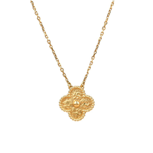 [BIJOUX]CLOVER 15MM  BRONZING NECKLACE