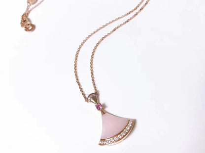 [BIJOUX]DREAM NECKLACE PINK MOP DIAMOND