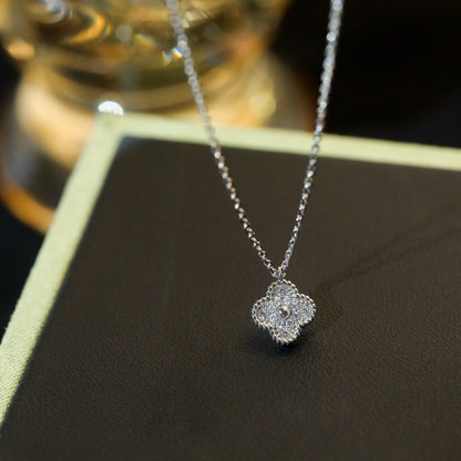 [BIJOUX]CLOVER MINI 9.5MM PENDANT DIAMOND NECKLACE