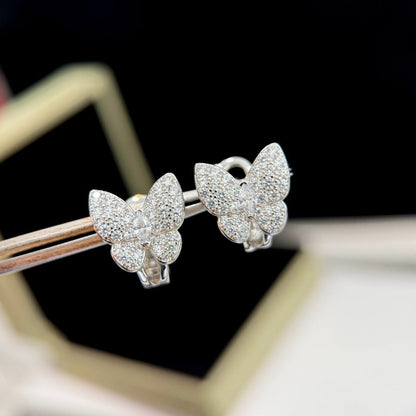 [BIJOUX]BUTTERFLY ALL DIAMOND EARRINGS