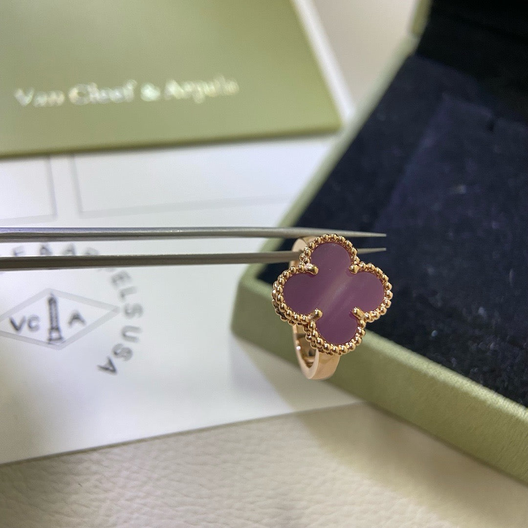 [BIJOUX]CLOVER  PURPLE VIOLET RING