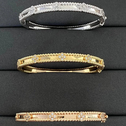 [BIJOUX]CLOVER BRACELET 4MM DIAMONDS