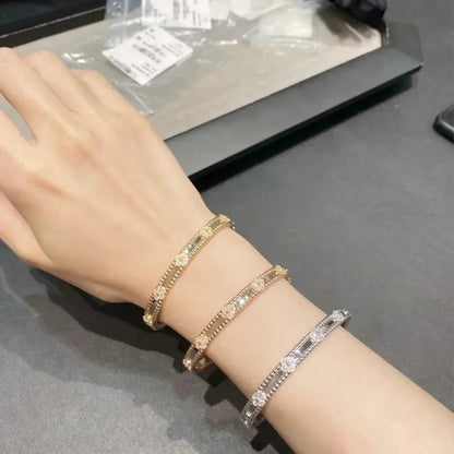 [BIJOUX]CLOVER BRACELET 4MM DIAMONDS