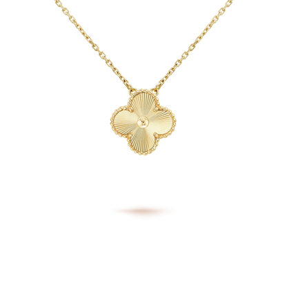 [BIJOUX]CLOVER 15MM LASER NECKLACE